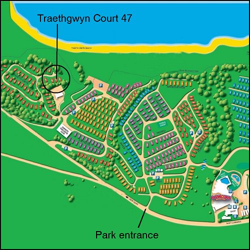 Traethgwyn Court 9 Caravan location
